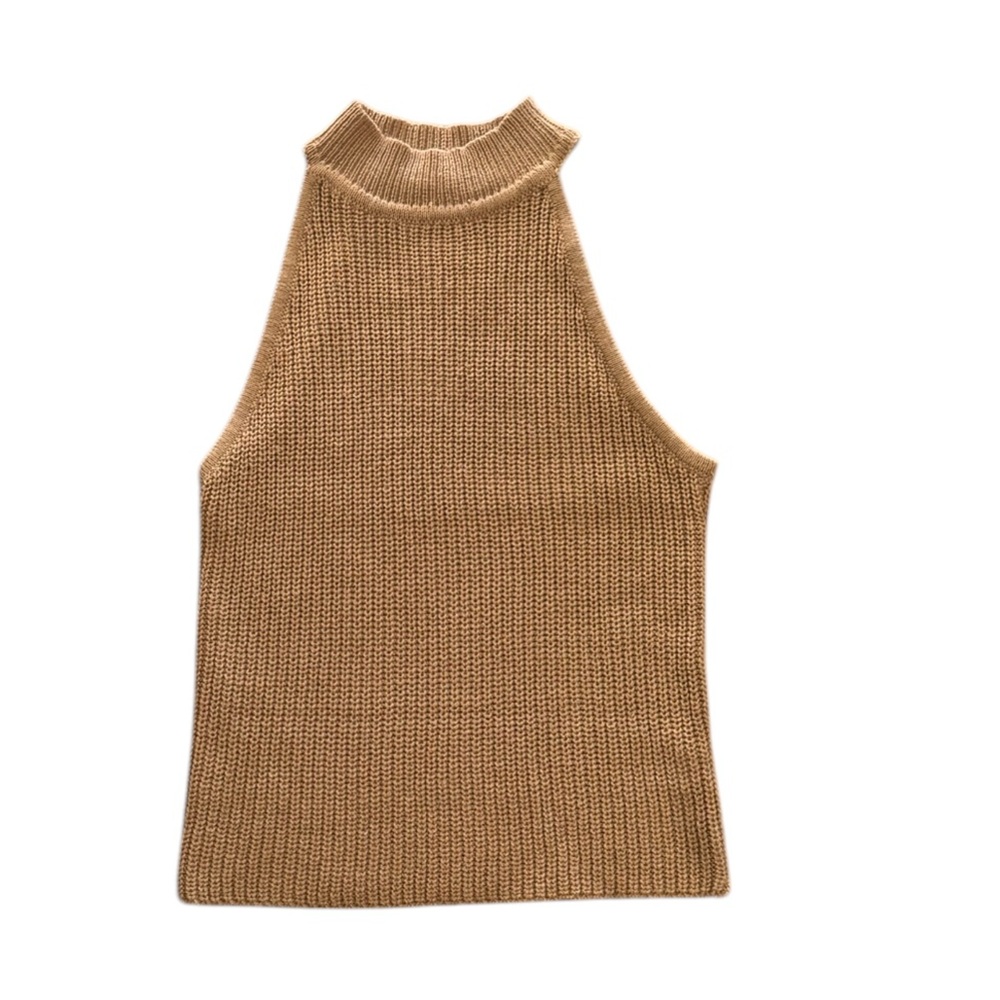 Eco by Design Sleeveless High Neck Sweater